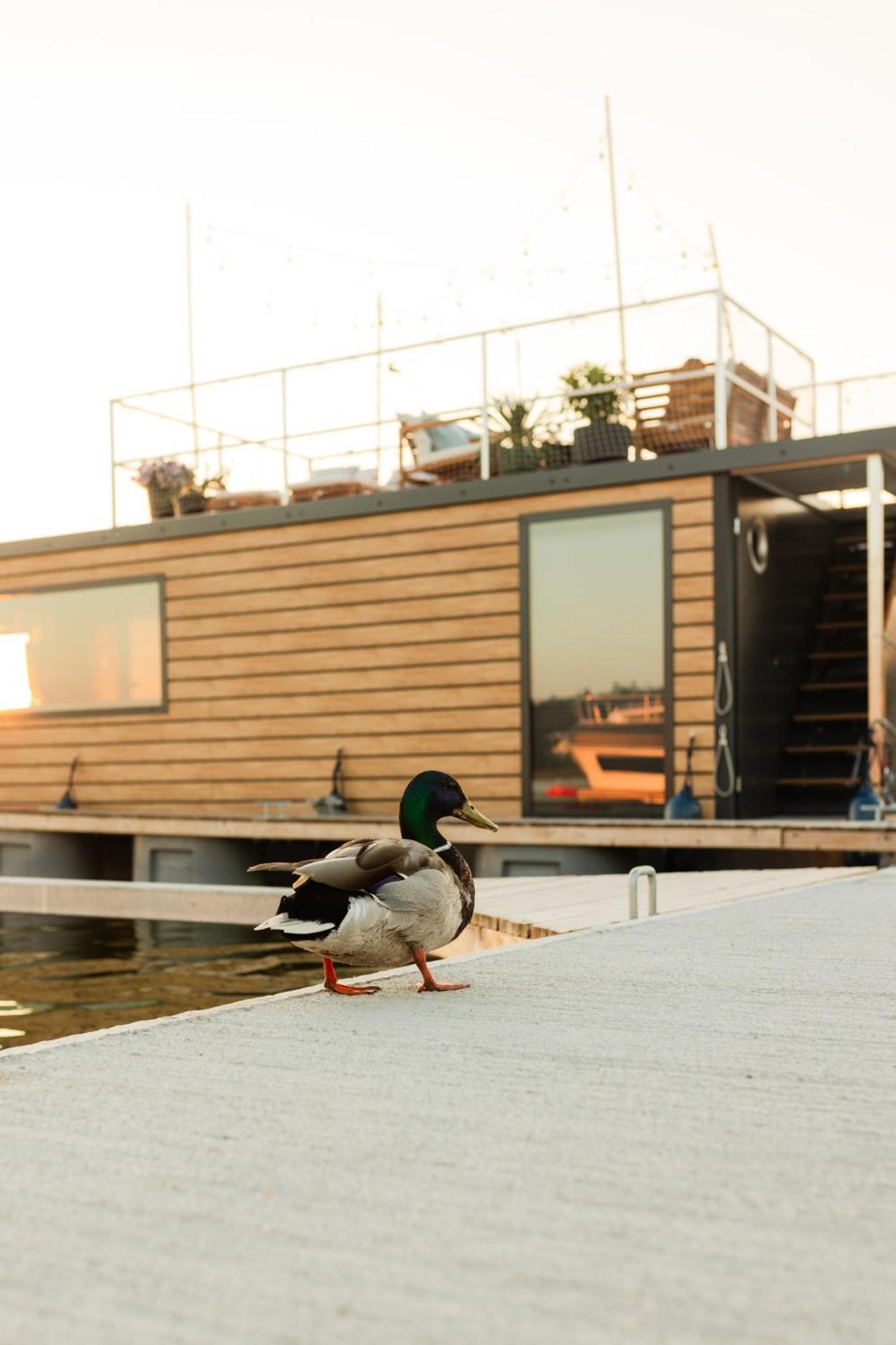 Domek Na Wodzie - Houseboat -Sauna, Taras Na Dachu, Dwie Sypialnie Mikołajki Exterior photo