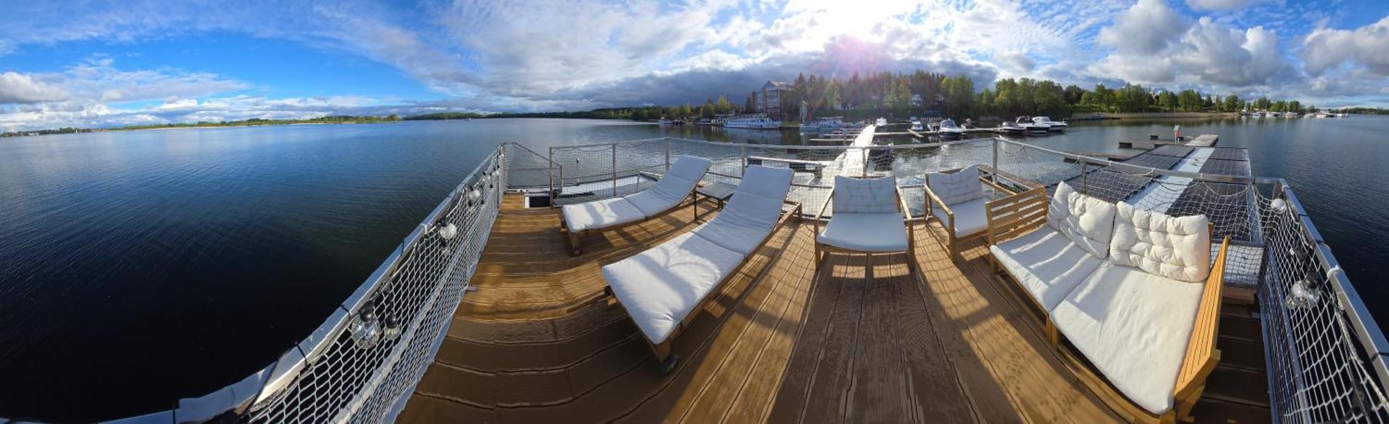 Domek Na Wodzie - Houseboat -Sauna, Taras Na Dachu, Dwie Sypialnie Mikołajki Exterior photo